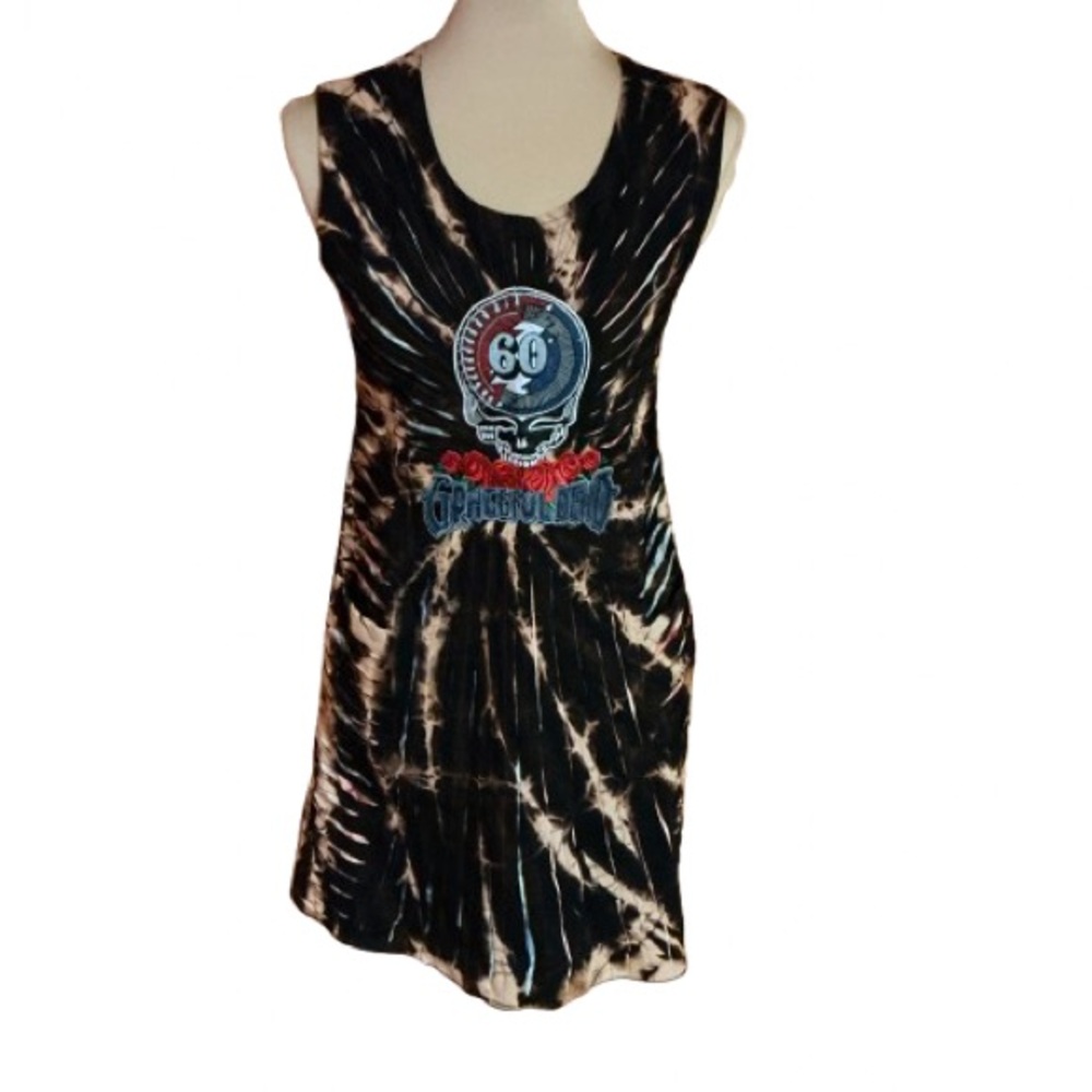 Grateful Dead NWT razor cut 60th anniversary tie dye dress